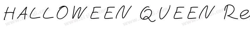 HALLOWEEN QUEEN Reg字体转换